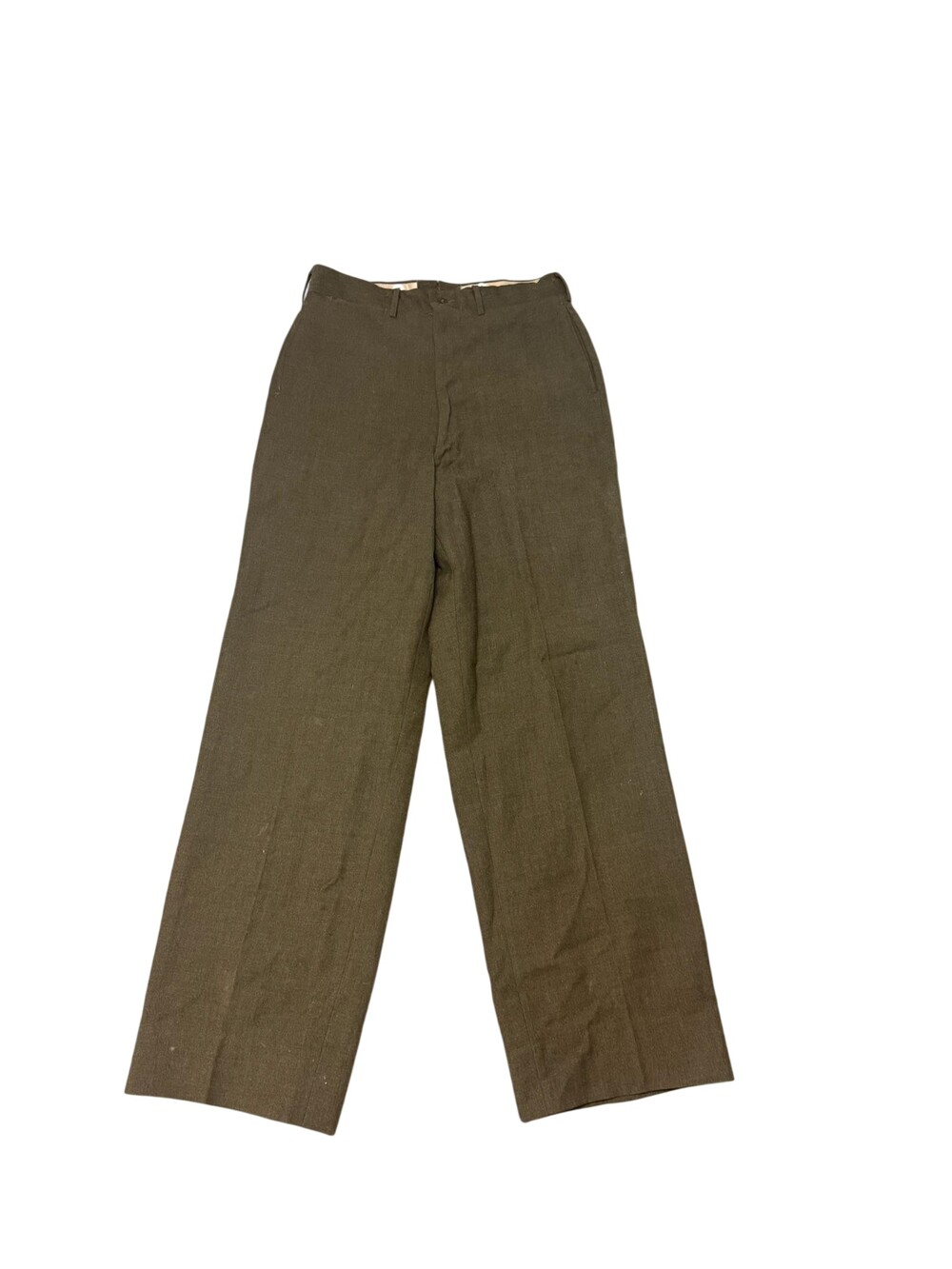 Vintage 50s US Army Wool Pants Mens 30x30 Green M-1952 Dress Trousers Field